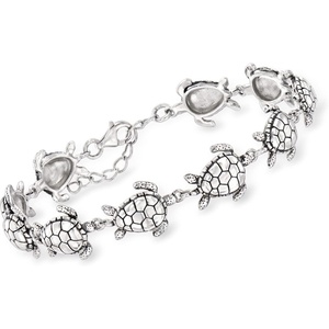 image:imageRossSimons Sterling Silver Sea Turtle Braceletno gemstone