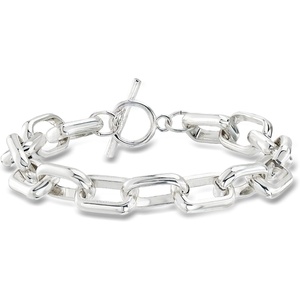 image:imageRossSimons Sterling SilverPlated Link Toggle Braceletno gemstone