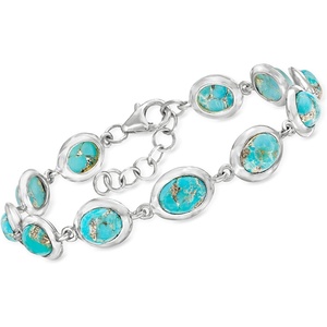image:imageRossSimons Turquoise Bracelet in Sterling Silver 7 inches