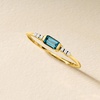 image:imagePure Collection by RossSimons 030 Carat London Blue Topaz Ring With Diamonds in 14kt Yellow GoldTopaz
