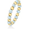 image:imagePure Collection by RossSimons 120 ct tw Aquamarine Bead Stretch Ring With 14kt Yellow GoldAquamarine