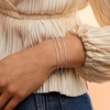 image:imagePure Collection by RossSimons Italian Sterling Silver Jewelry Set 3 Polished and Beaded Bangle Braceletsno gemstone