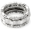 image:imageRossSimons 010 ct tw Diamond Jewelry Set 3 Stackable Eternity Bands in Sterling SilverNo Gemstone