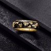 image:imageRossSimons 020 ct tw White Topaz and Black Enamel Bumblebee Ring in 18kt Gold Over SterlingTopaz