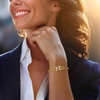 image:imageRossSimons 025 ct tw Diamond MultiRow Cuff Bracelet in 18kt Gold Over SterlingDiamond