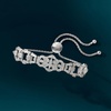 image:imageRossSimons 025 ct tw Diamond Openwork Bolo Bracelet in Sterling Silver