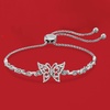 image:imageRossSimons 030 ct tw Diamond Butterfly Bolo Bracelet in Sterling Silver