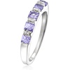 image:imageRossSimons 070 ct tw Tanzanite Ring With Diamonds in Sterling SilverTanzanite