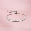 image:imageRossSimons 100 ct tw Diamond Cluster Bolo Bracelet in Sterling Silver