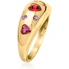image:imageRossSimons 100 ct tw MultiGemstone Heart Ring in 18kt Gold Over SterlingAmethyst
