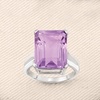 image:imageRossSimons 1100 Carat Amethyst Ring in Sterling SilverAmethyst