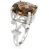 image:imageRossSimons 1200 Carat Smoky Quartz Ring in Sterling SilverQuartz