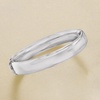 image:imageRossSimons 12mm Sterling Silver Bangle Braceletno gemstone