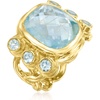 image:imageRossSimons 1300 Carat Aquamarine and 70 ct tw Sky Blue Topaz Ring in 18kt Gold Over SterlingAquamarine
