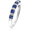 image:imageRossSimons 140 ct tw Sapphire Ring With Diamonds in Sterling SilverSapphire