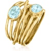 image:imageRossSimons 170 ct tw Sky Blue Topaz Highway Ring in 18kt Gold Over SterlingTopaz