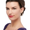 image:imageRossSimons 18kt Gold Over Sterling Large Byzantine Hoop Earrings