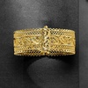 image:imageRossSimons 18kt Gold Over Sterling Wide Filigree Bangle Braceletno gemstone