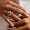 image:imageRossSimons 2000 Carat Smoky Quartz and 160 ct tw White Zircon Ring in 18kt Gold Over SterlingQuartz