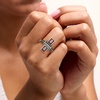 image:imageRossSimons 240 ct tw Garnet and 10 ct tw Black Spinel Ring in 18kt Gold Over SterlingGarnet