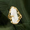 image:imageRossSimons 24x10mm Cultured Baroque Pearl Ring With Diamonds in 14kt Yellow Gold