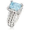 image:imageRossSimons 300 Carat Sky Blue Topaz Ring With White Topaz in Sterling SilverTopaz
