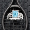 image:imageRossSimons 300 Carat Sky Blue Topaz Ring With White Topaz in Sterling SilverTopaz