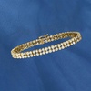image:imageRossSimons 300 ct tw BezelSet Diamond 2Row Tennis Bracelet in 14kt Yellow GoldDiamond