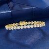image:imageRossSimons 300 ct tw BezelSet Diamond Tennis Bracelet in 18kt Gold Over SterlingDiamond
