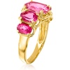 image:imageRossSimons 450 ct tw Gemstone 5Stone Ring in 18kt Gold Over SterlingTopaz