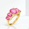 image:imageRossSimons 450 ct tw Gemstone 5Stone Ring in 18kt Gold Over SterlingTopaz