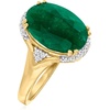 image:imageRossSimons 480 Carat Emerald Ring With Diamonds in 18kt Gold Over SterlingEmerald