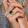 image:imageRossSimons 480 Carat Emerald Ring With Diamonds in 18kt Gold Over SterlingEmerald