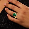 image:imageRossSimons 480 Carat Emerald Ring With Diamonds in 18kt Gold Over SterlingEmerald