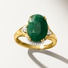 image:imageRossSimons 480 Carat Emerald Ring With Diamonds in 18kt Gold Over SterlingEmerald