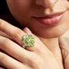image:imageRossSimons 500 ct tw Peridot Cluster Ring in Sterling SilverPeridot