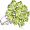 image:imageRossSimons 500 ct tw Peridot Cluster Ring in Sterling SilverPeridot