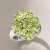 image:imageRossSimons 500 ct tw Peridot Cluster Ring in Sterling SilverPeridot