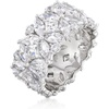 image:imageRossSimons 705 ct tw MultiShaped CZ Eternity Band in Sterling SilverCubic Zirconia