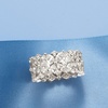 image:imageRossSimons 705 ct tw MultiShaped CZ Eternity Band in Sterling SilverCubic Zirconia