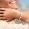 image:imageRossSimons Charles Garnier LOpal LabGrown Opal and 30 ct tw CZ Cuff Bracelet in Sterling Silver With 18kt Gold Over Sterling 75 inches