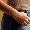 image:imageRossSimons Italian 14kt Yellow Gold Curved Bar Braceletno gemstone
