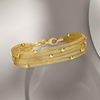 image:imageRossSimons Italian 18kt Gold Over Sterling MultiStrand Mesh Braceletno gemstone