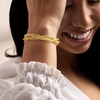 image:imageRossSimons Italian 18kt Gold Over Sterling MultiStrand Mesh Braceletno gemstone