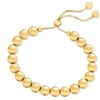 image:imageRossSimons Italian 8mm 18kt Gold Over Sterling Bead Bolo Bracelet