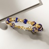 image:imageRossSimons Italian Blue Murano Glass Bead Bracelet in 18kt Gold Over Sterling 7 inches