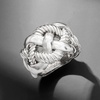 image:imageRossSimons Italian Sterling Roped RingNo Gemstone