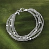 image:imageRossSimons Italian Sterling Silver MultiStrand Mesh Braceletno gemstone