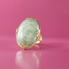 image:imageRossSimons Jade Ring in 18kt Gold Over Sterling