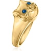 image:imageRossSimons London Blue Topaz Cat Ring in 18kt Gold Over SterlingTopaz
